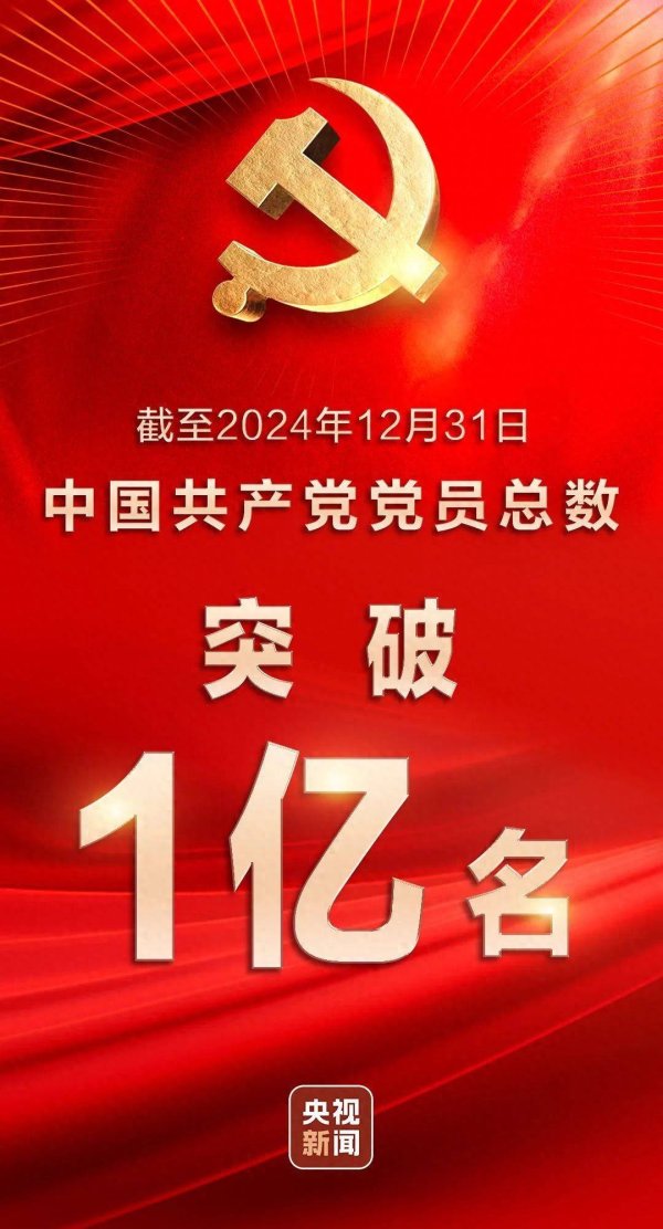 美林资管 中国共产党党员总数突破1亿名