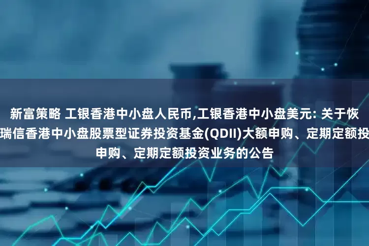 新富策略 工银香港中小盘人民币,工银香港中小盘美元: 关于恢复并限制工银瑞信香港中小盘股票型证券投资基金(QDII)大额申购、定期定额投资业务的公告
